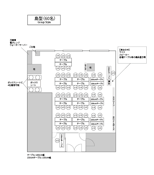 島型レイアウト図